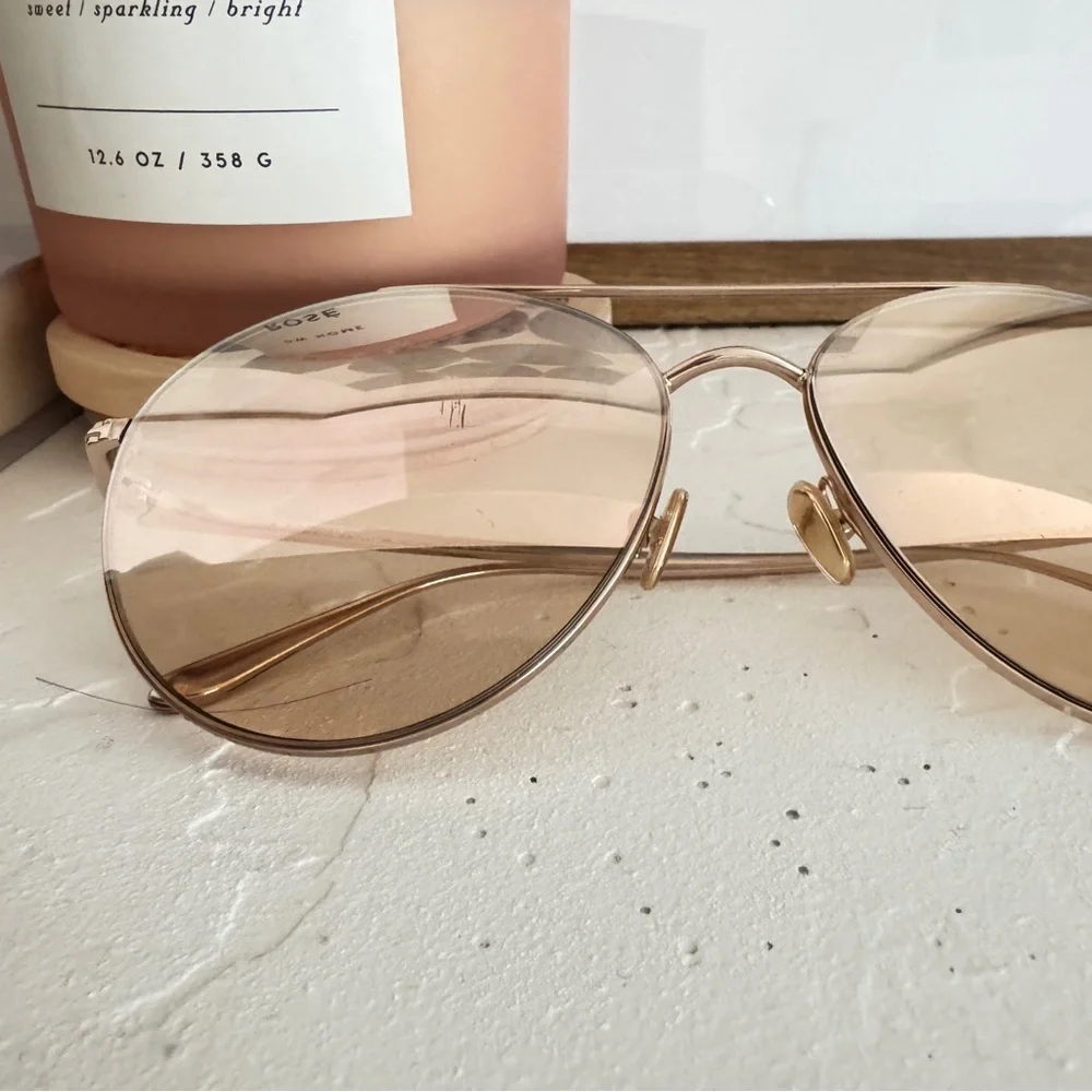 Tom Ford Gold Aviator Sunglasses